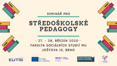 Seminář pro středoškolské pedagogy – již na konci března v Brně